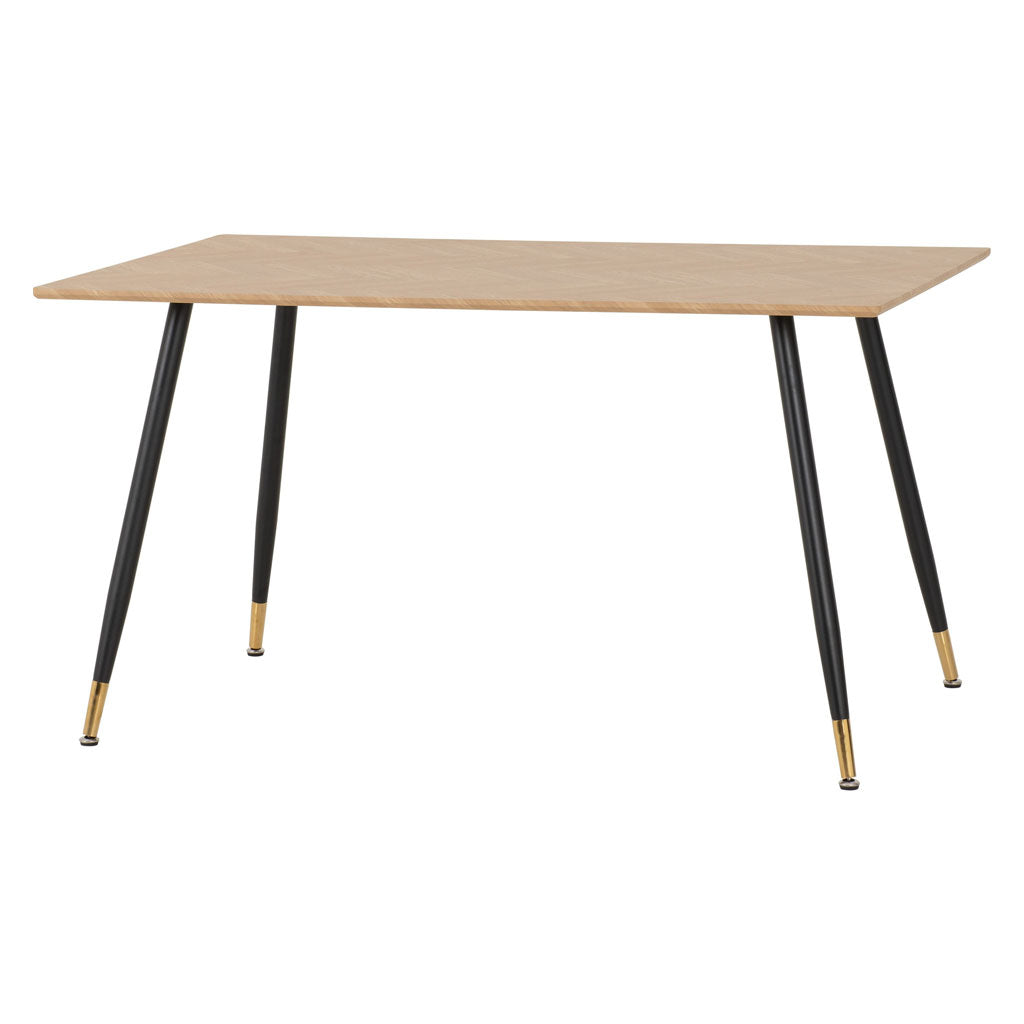 Wooden Dining Table With 4 Lukas Dining Chairs - Hamilton