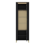 Wooden Display Cabinet With 1 Glass Door - Genoa