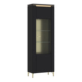 Wooden Display Cabinet With 1 Glass Door - Genoa
