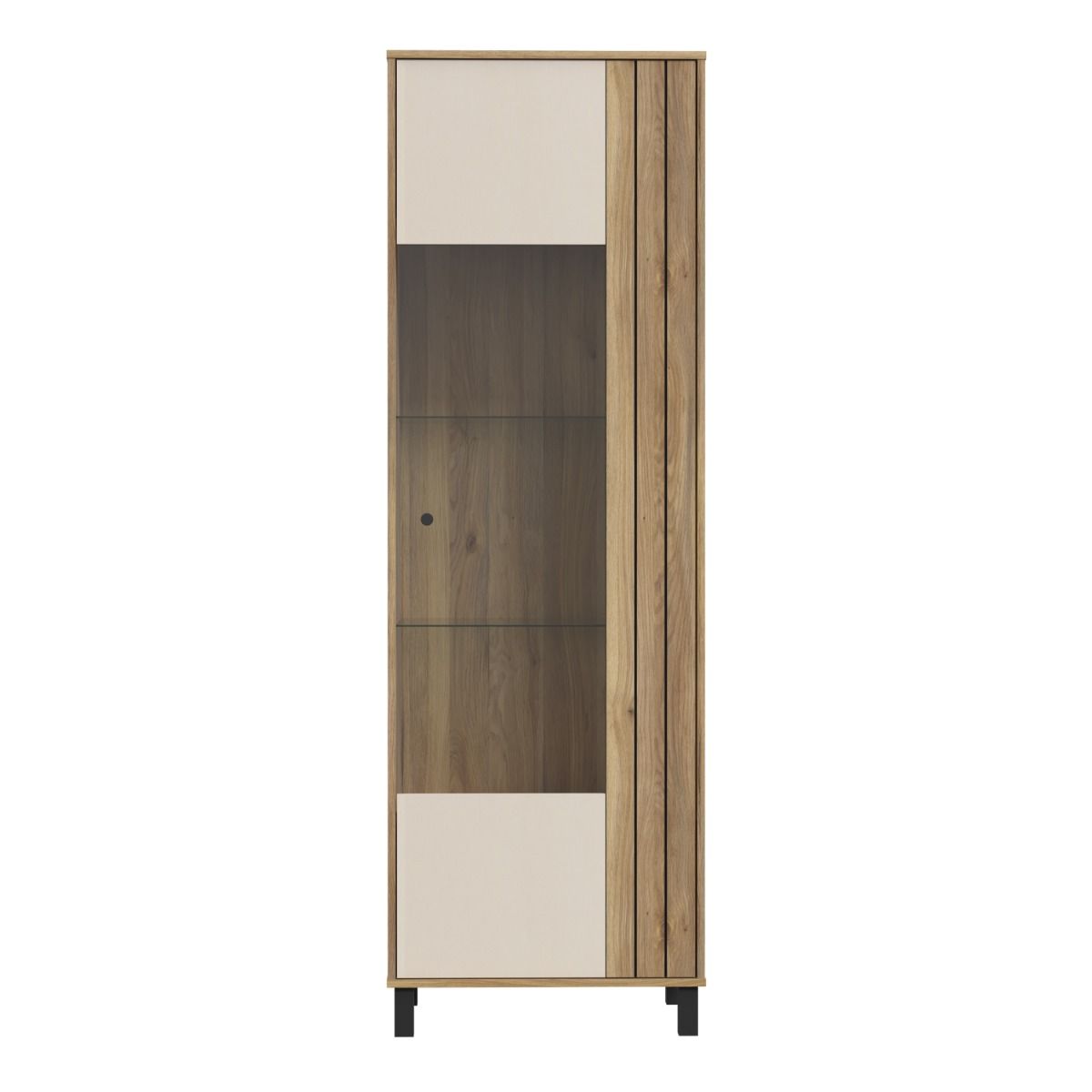 Wooden Display Cabinet With 1 Glass Door - Grafton