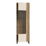Wooden Display Cabinet With 1 Glass Door - Grafton