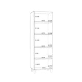 Wooden Display Cabinet With 1 Glass Door - Grafton