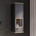 Wooden Display Cabinet With 1 Glass Door - Klara