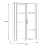 Wooden Display Cabinet With 2 Doors - Bohol