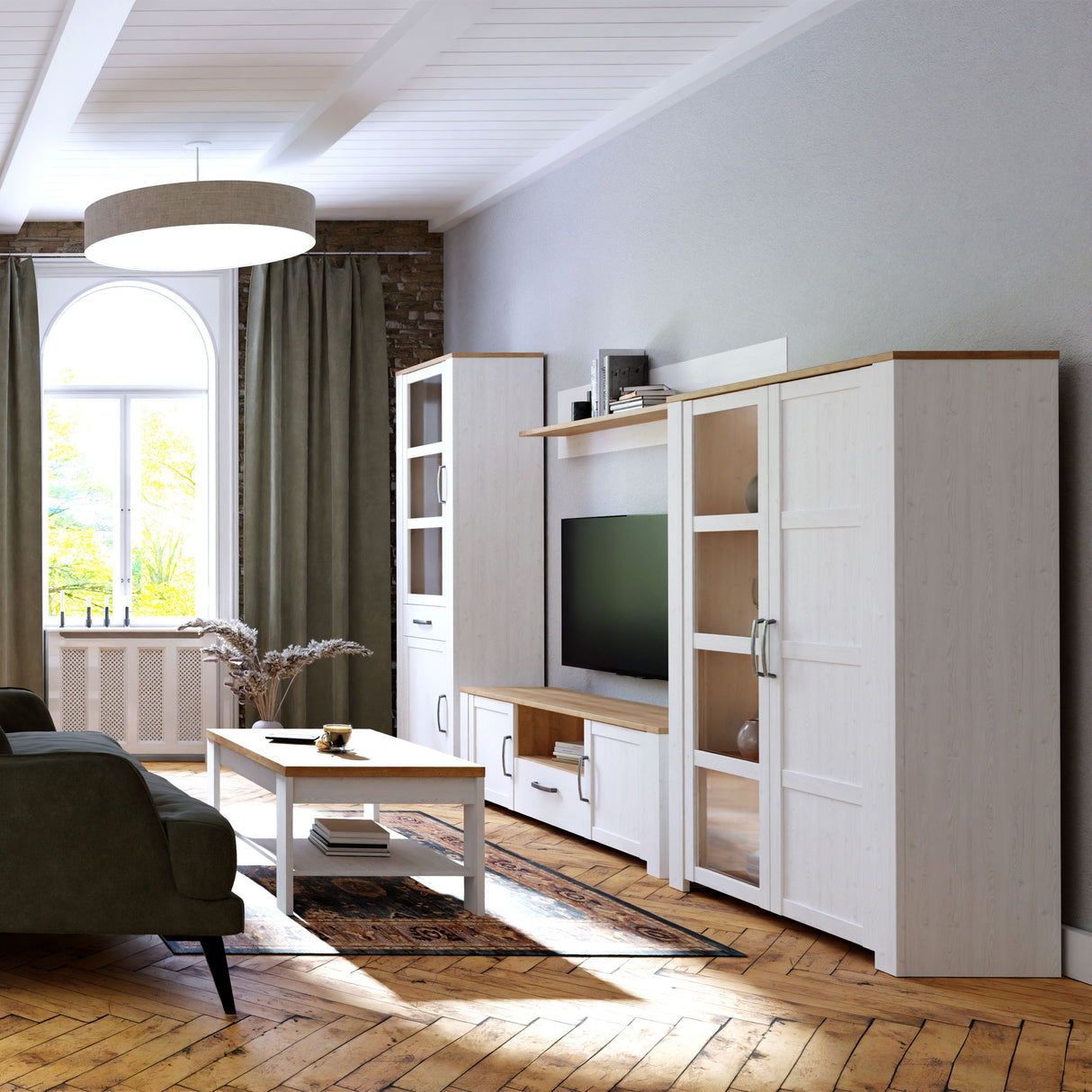 Wooden Display Cabinet With 2 Doors - Bohol
