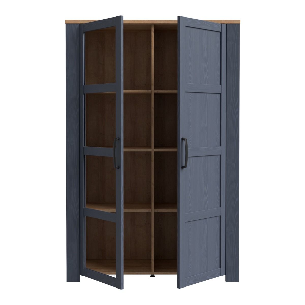 Wooden Display Cabinet With 2 Doors And LED Lights - Bohol