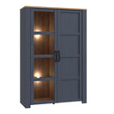 Wooden Display Cabinet With 2 Doors And LED Lights - Bohol