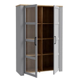 Wooden Display Cabinet With 2 Doors And LED Lights - Bohol