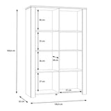 Wooden Display Cabinet With 2 Doors And LED Lights - Bohol