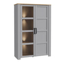 Wooden Display Cabinet With 2 Doors And LED Lights - Bohol