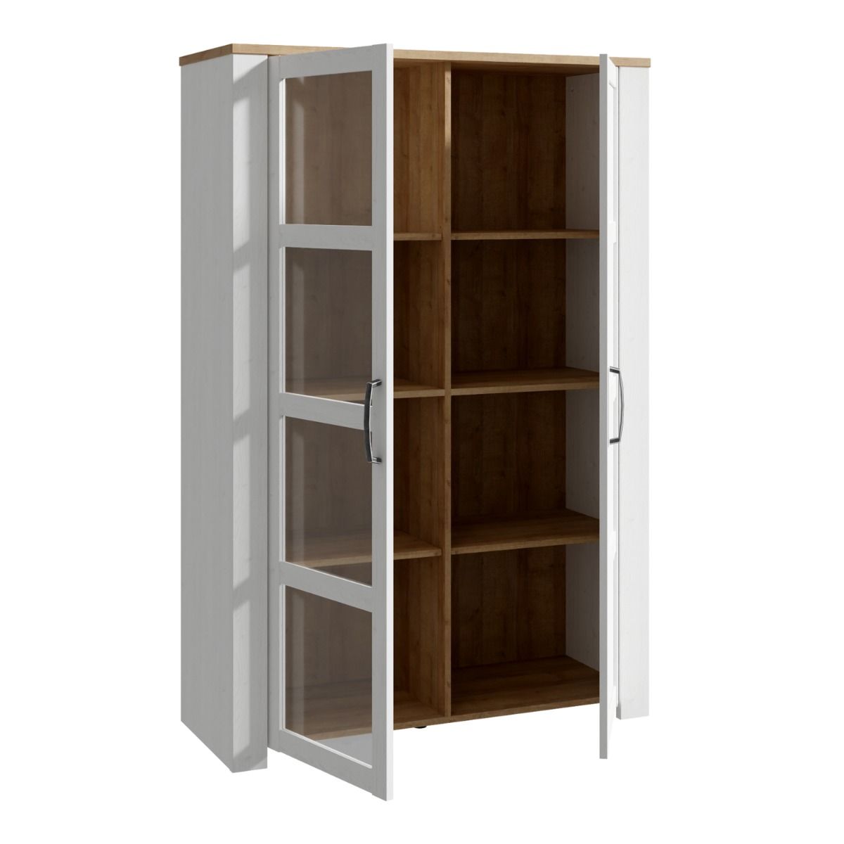 Wooden Display Cabinet With 2 Doors And LED Lights - Bohol