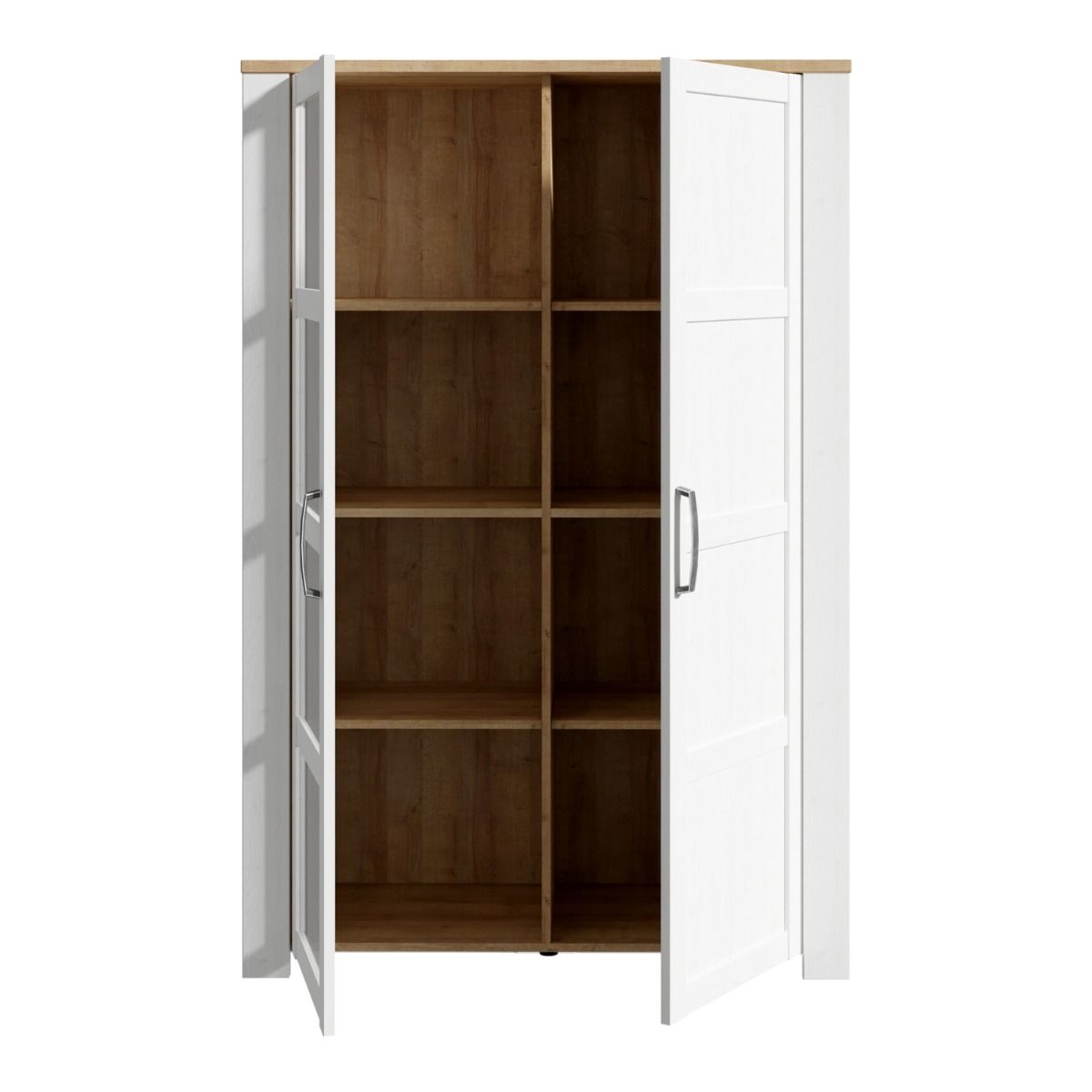 Wooden Display Cabinet With 2 Doors And LED Lights - Bohol