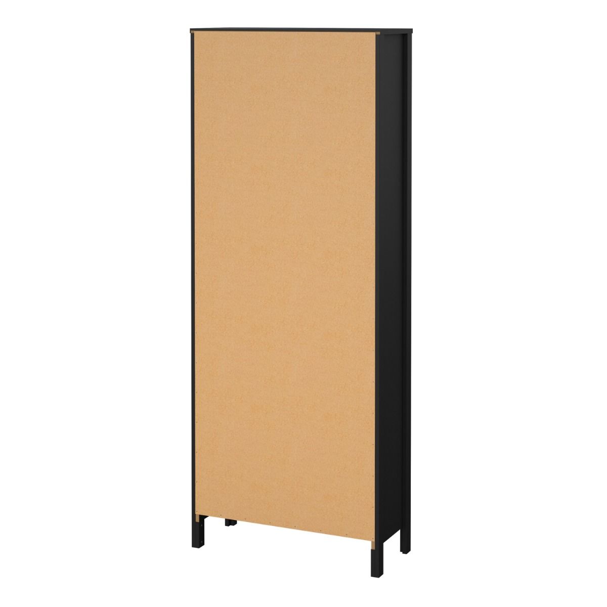 Wooden Display Cabinet With 2 Glass Doors And 3 Drawers - Barcelona