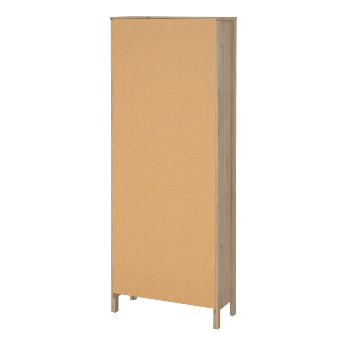 Wooden Display Cabinet With 2 Glass Doors And 3 Drawers - Barcelona