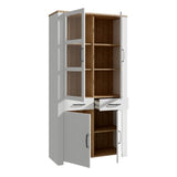 Wooden Display Cabinet With 4 Doors And 1 Drawer - Bohol