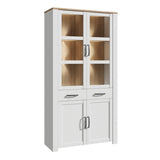 Wooden Display Cabinet With 4 Doors 1 Drawer And LED Lights - Bohol
