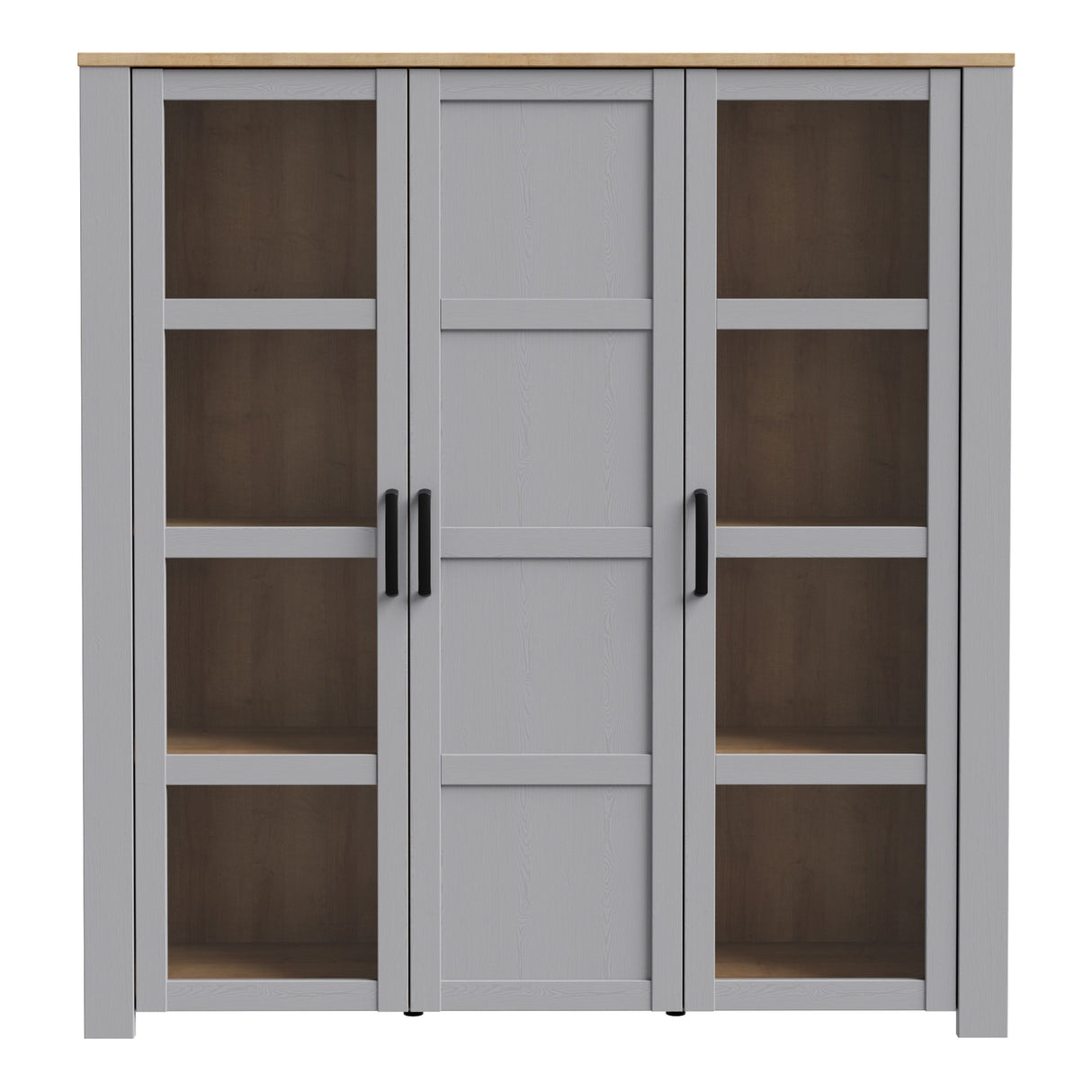 Wooden Display Cabinet Large With 3 Doors - Bohol