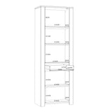 Wooden Display Cabinet Narrow With 2 Doors And 1 Drawer - Bohol