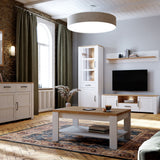 Wooden Display Cabinet Narrow With 2 Doors And 1 Drawer - Bohol