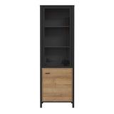 Wooden Display Cabinet Tall With 2 Doors - High Rock