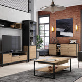 Wooden Display Cabinet Tall With 2 Doors - High Rock