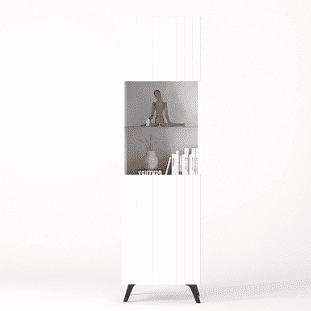 Wooden Display Cabinet Tall With 1 Door - Atlantic