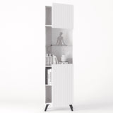 Wooden Display Cabinet Tall With 1 Door - Atlantic