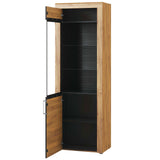 Wooden Display Cabinet With 1 Door And LED Lights - Camaros