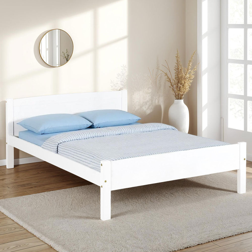 Wooden Double Bed - Amber