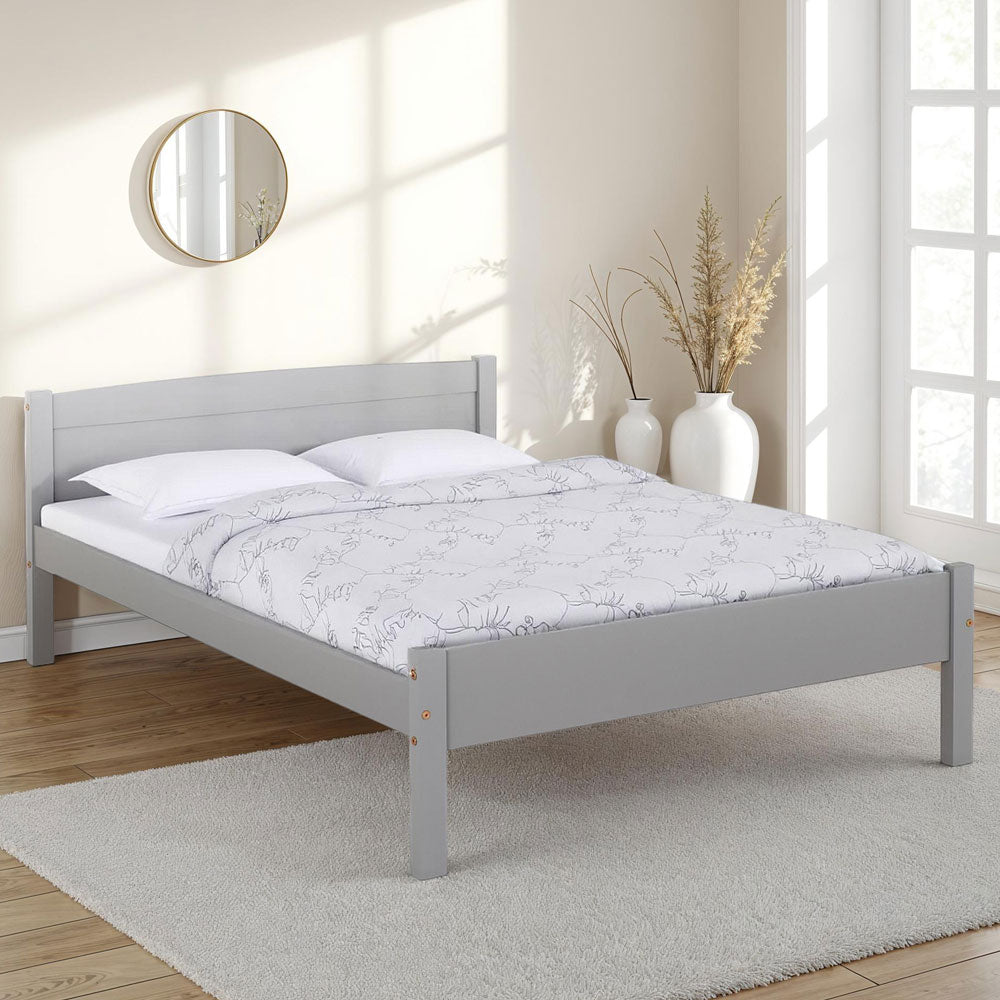 Wooden Double Bed - Amber
