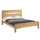 Wooden Double Bed - Curve