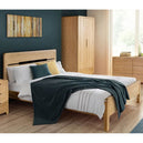 Wooden Double Bed - Curve