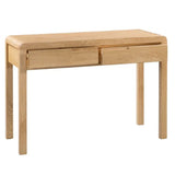 Wooden Dressing Table With 2 Drawer And Stool - Curve