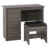 Wooden Dressing Table With Stool - Lisbon
