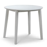 Wooden Drop Leaf Dining Table for 4 People Round - Coast