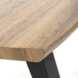 Wooden End Table Square And Curved - Nassau