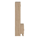 Wooden Entertainment Unit With 2 Sliding Doors In White Fronts - Ikast