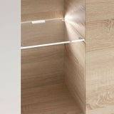 Wooden Entertainment Unit With LED Lights - Americus