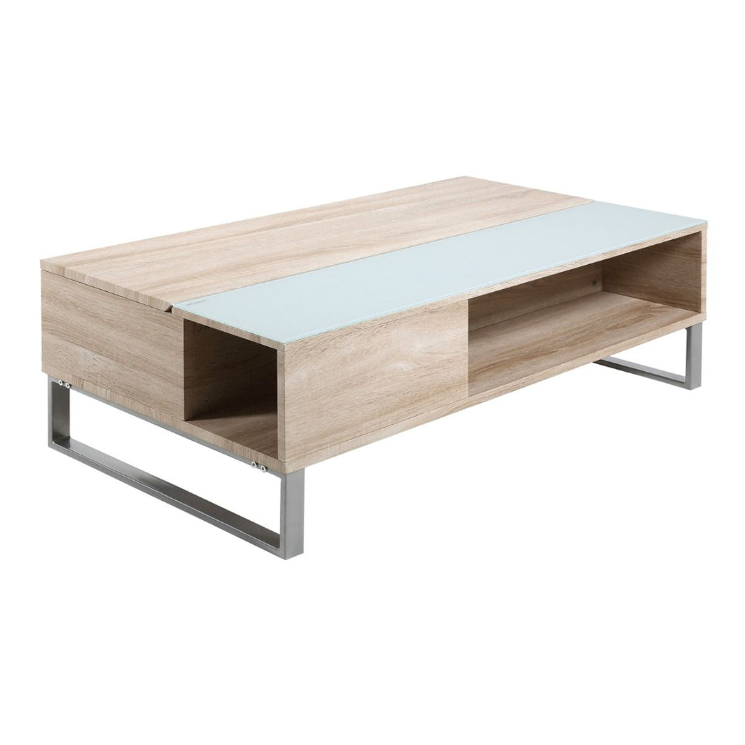 Wooden Lift Up Coffee Table With Glass Top - Azalea
