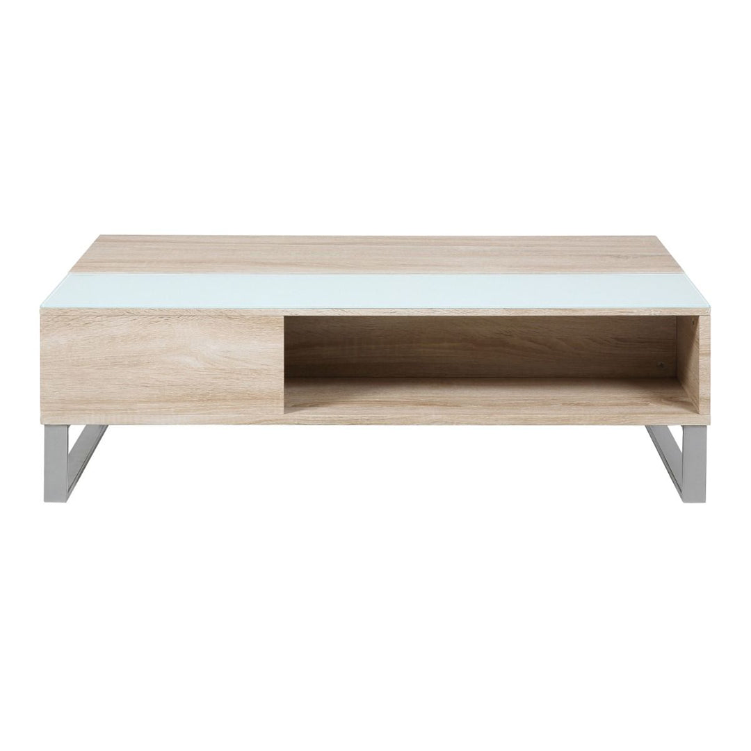 Wooden Lift Up Coffee Table With Glass Top - Azalea