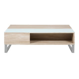 Wooden Lift Up Coffee Table With Glass Top - Azalea