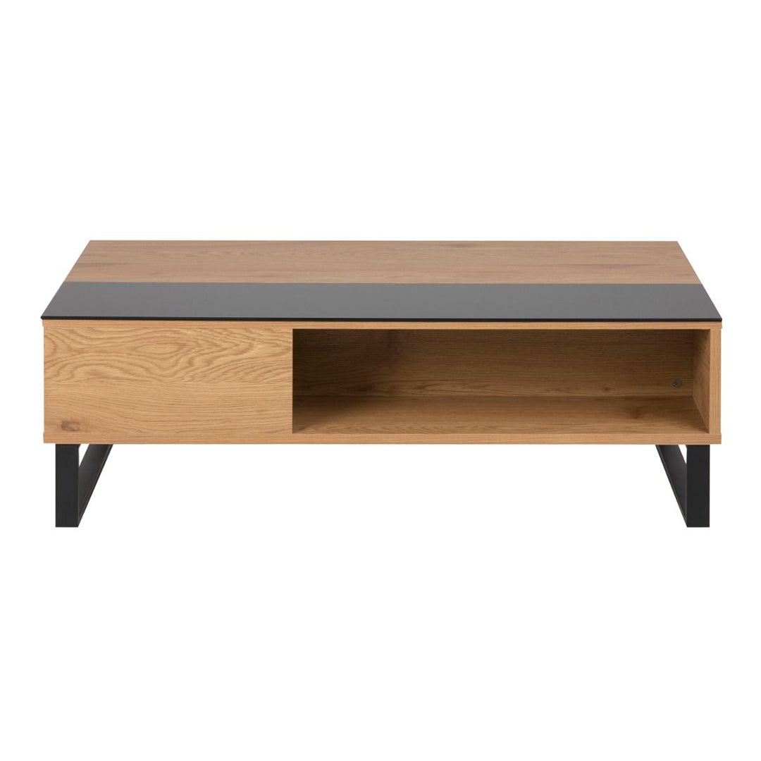 Wooden Lift Up Coffee Table With Glass Top - Azalea