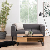 Wooden Lift Up Coffee Table With Glass Top - Azalea