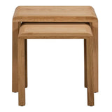 Wooden Nest Of 2 Tables - Curve