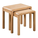 Wooden Nest Of 2 Tables - Curve