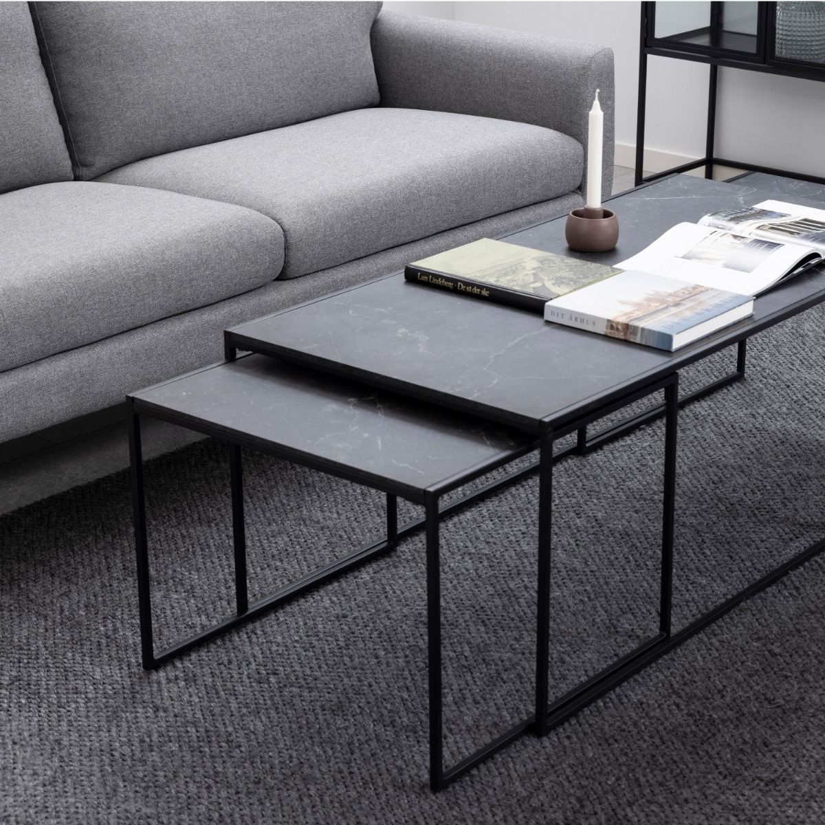 Wooden Nest Of 3 Coffee Tables - Infinity