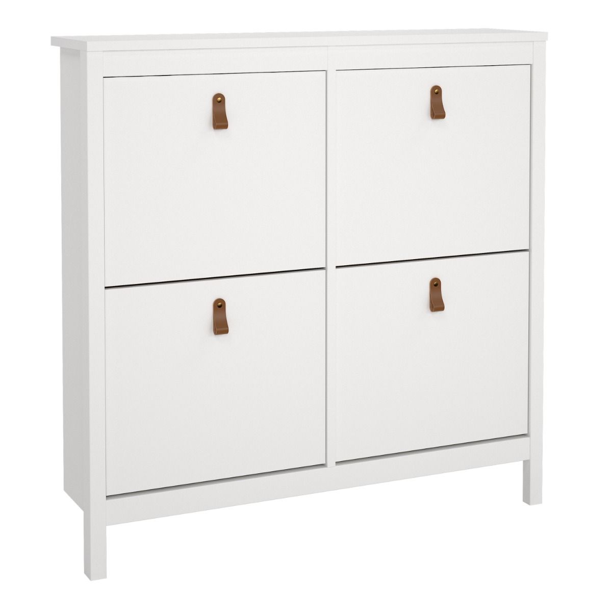 Wooden Shoe Storage Cabinet With 4 Compartments - Barcelona