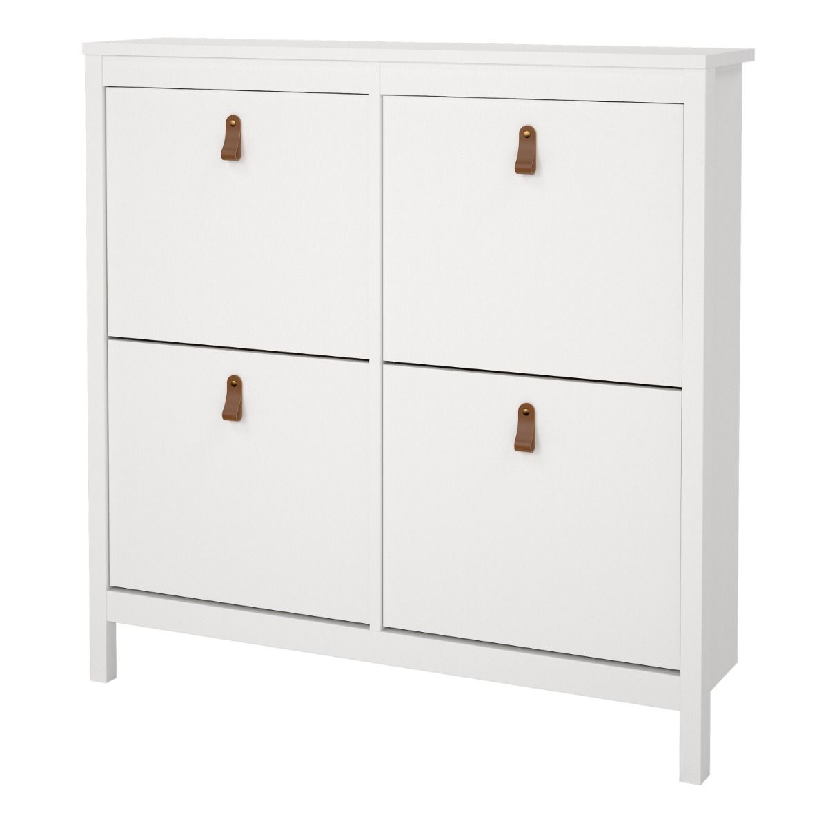 Wooden Shoe Storage Cabinet With 4 Compartments - Barcelona