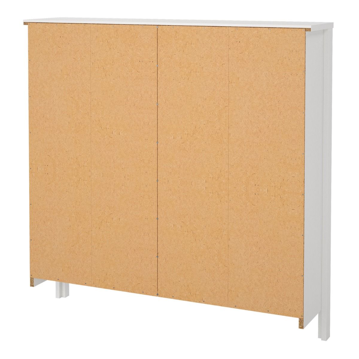 Wooden Shoe Storage Cabinet With 4 Compartments - Barcelona