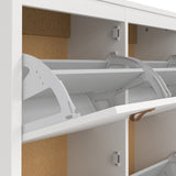 Wooden Shoe Storage Cabinet With 4 Compartments - Barcelona